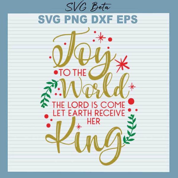 Joy to the world Christmas svg