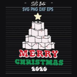 Merry christmas toilet paper svg
