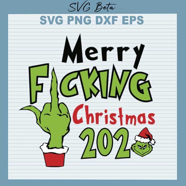 Grinch middle finger SVG