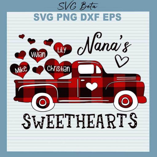 Nana Sweethearts Svg