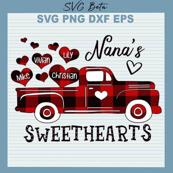 Nana sweethearts svg
