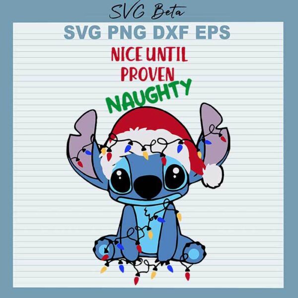 Naughty Stitch Christmas svg