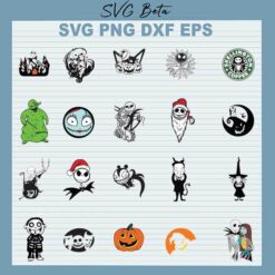 20 Nightmare Before Christmas Bundle svg