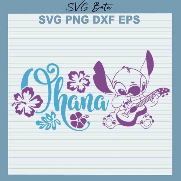 Stitch ohana christmas SVG