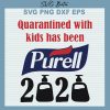 Quarantined With Kids Has Been Purell Svg