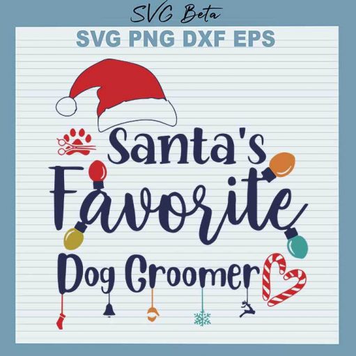 Santa favorite dog svg