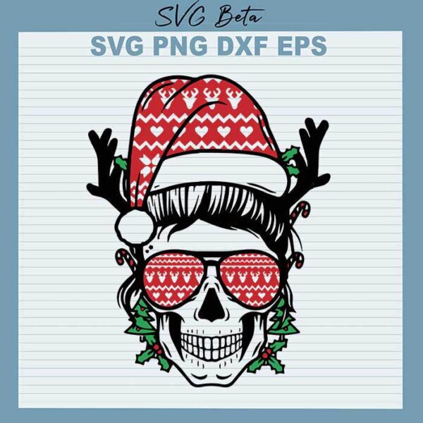 Santa Skull svg