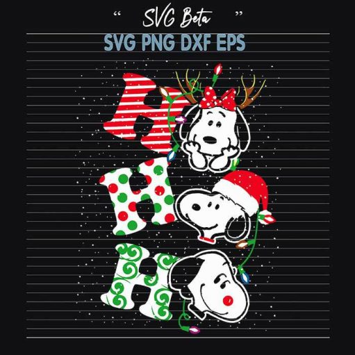 Snoopy hohoho christmas SVG