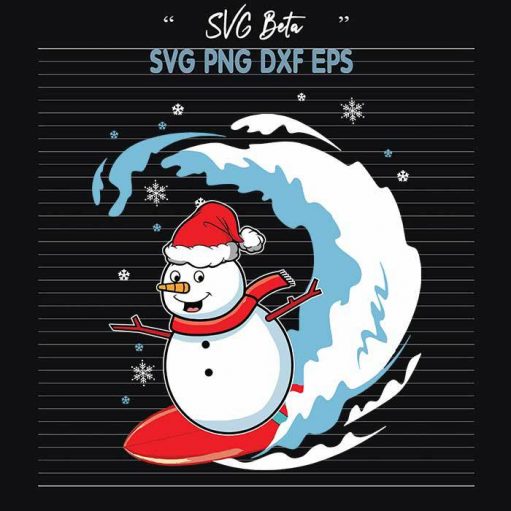 Snowman Christmas SVG