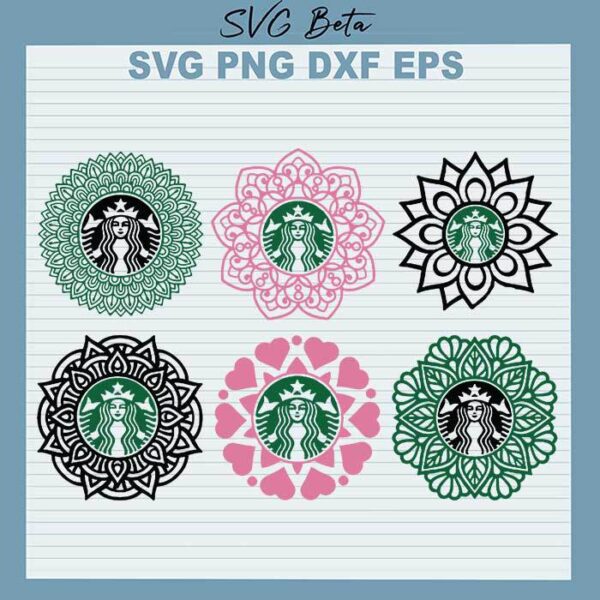 Mandala starbucks svg