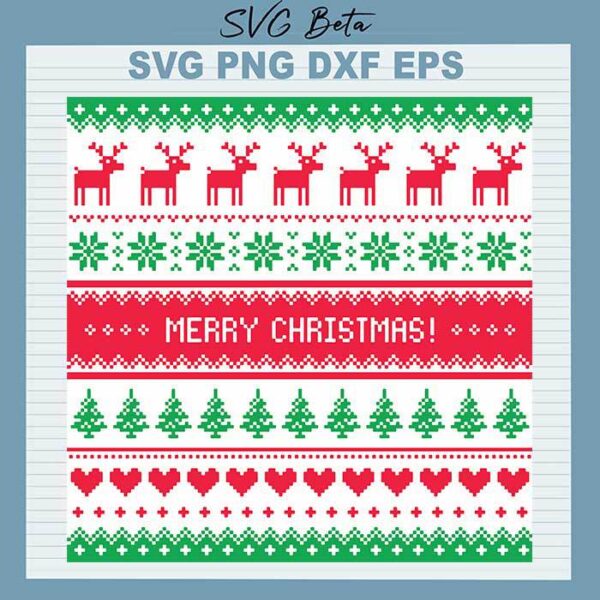 Ugly sweater christmas SVG