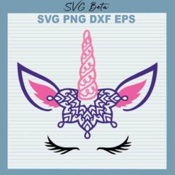 Unicorn face SVG