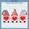 Gnome Valentine With Heart Logo Svg