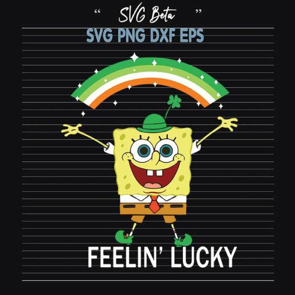 Spongebob feelin lucky svg