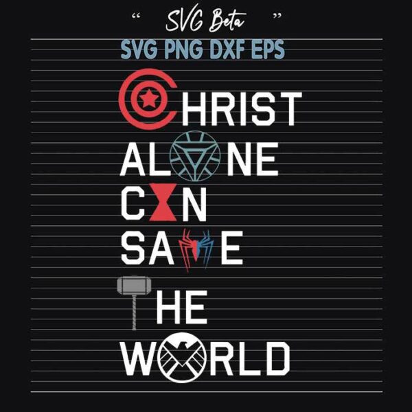 Christ alone can save the world svg
