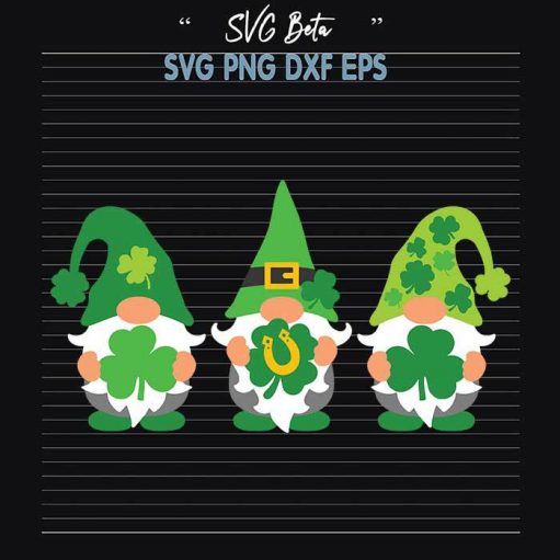 St Patricks Day Gnome svg cut files for cricut silhouette studio handmade products craft