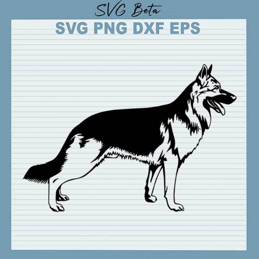 German shepherd svg