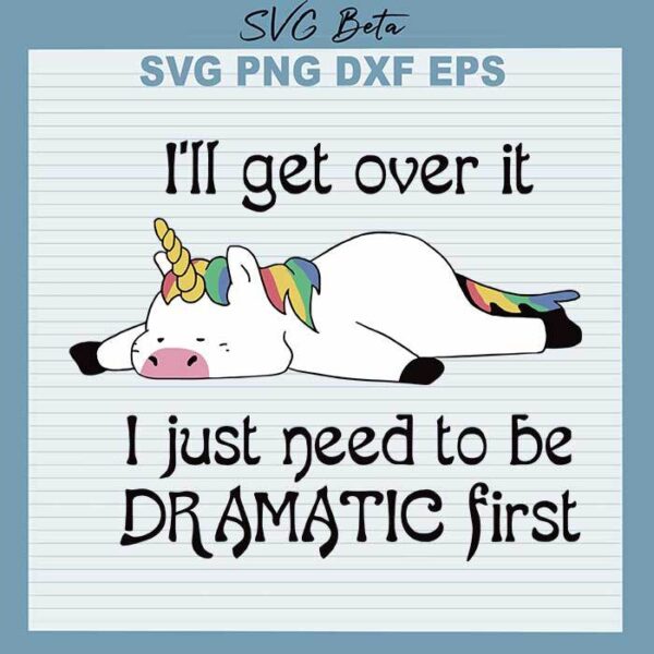 Unicorn just to be dramatic first svg