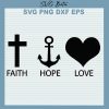 Valentine Faith Hope Love Svg