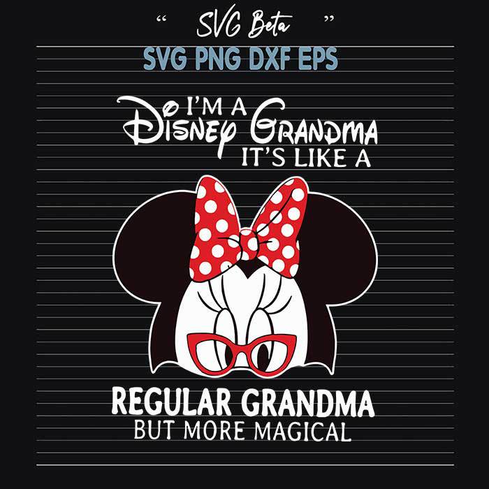 Disney regular grandma SVG cut file for craft and handmade cricut items