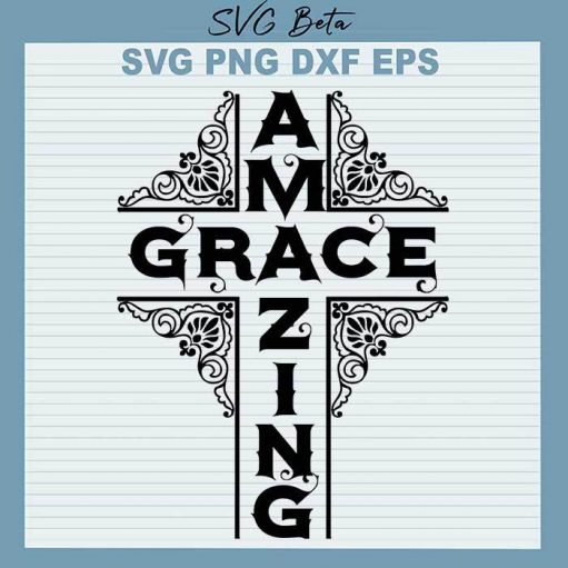 Amazing Grace Cross svg