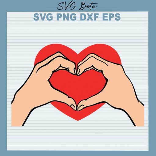 Hand heart svg