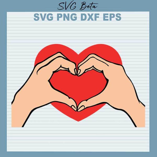 Hand heart svg