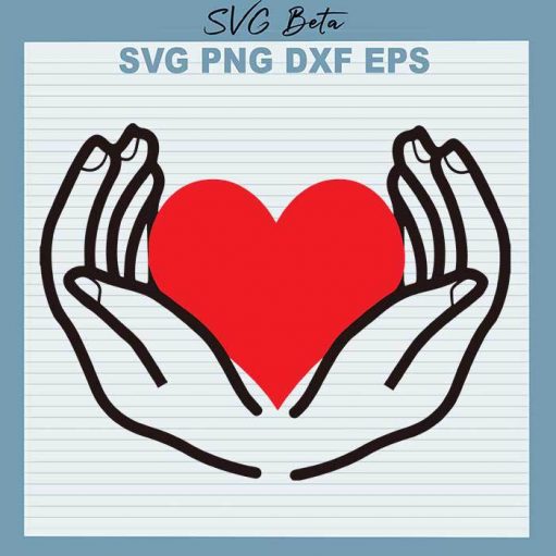 Valentine Heart With Hand Svg