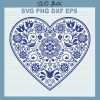 Mandala Heart svg