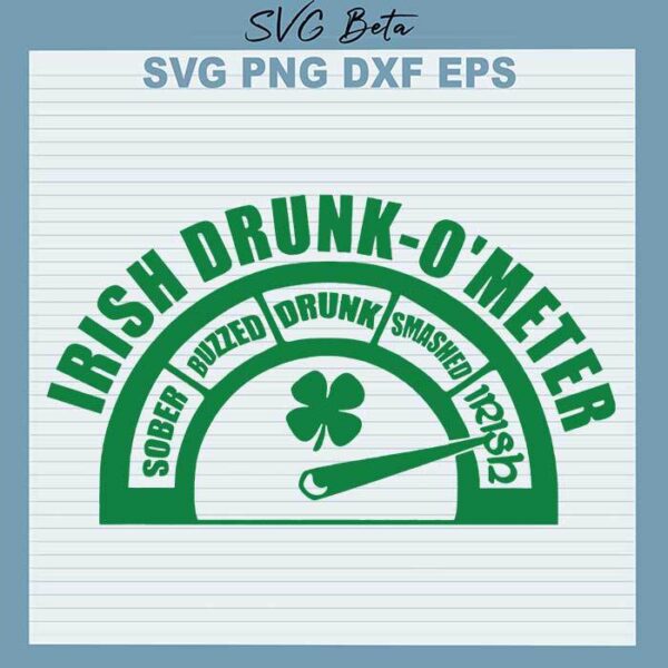 Irish drunk o meter svg