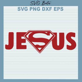 Jesus Superhero SVG cut file for craft and handmade cricut products