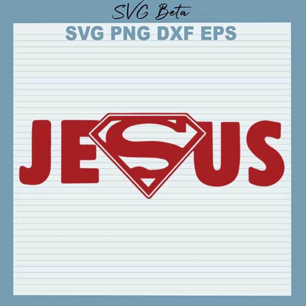 Jesus Superhero svg