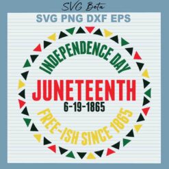 Juneteenth Is My Independence Day svg cut file for cricut silhouette studio handmade products craft