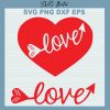 Love Red Heart Svg