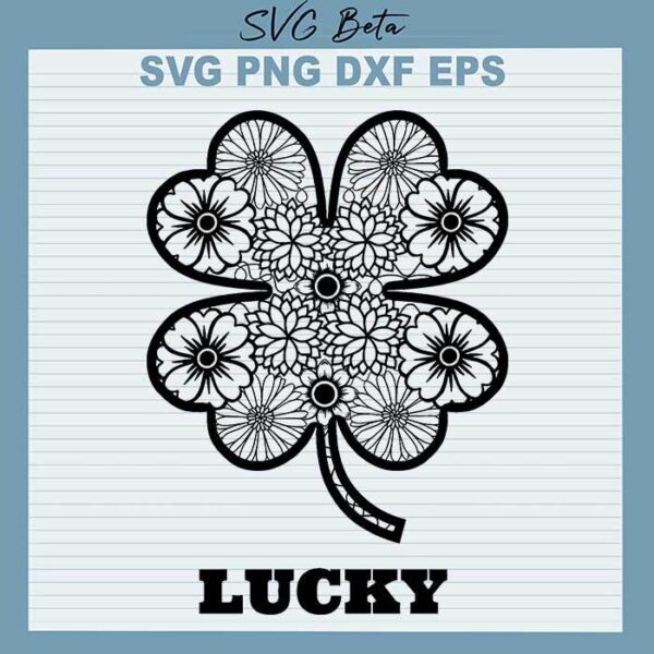 Shamrock Mandala svg