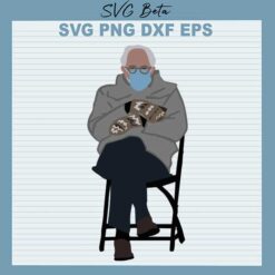 Bernie sanders mittens svg