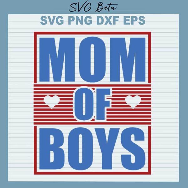 Mom of boy svg