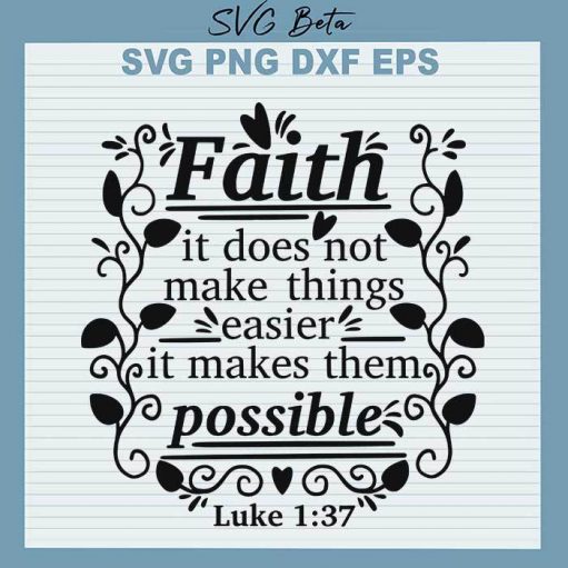 Faith it makes them possible svg