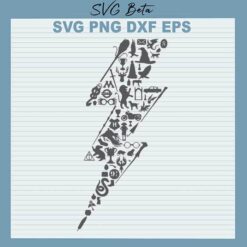 Harry potter lightning bolt svg