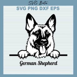 German shepherd dog face svg cut file for cricut silhouette studio handmade products craft