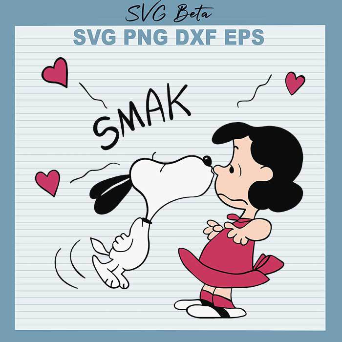 Snoopy valentine SVG cut file for craft and handmade cricut products