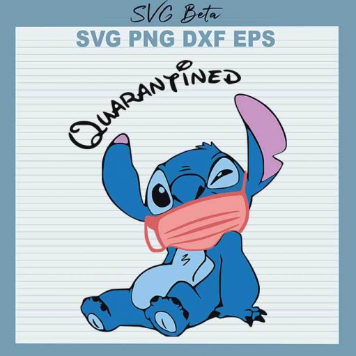 Quarantined Stitch svg