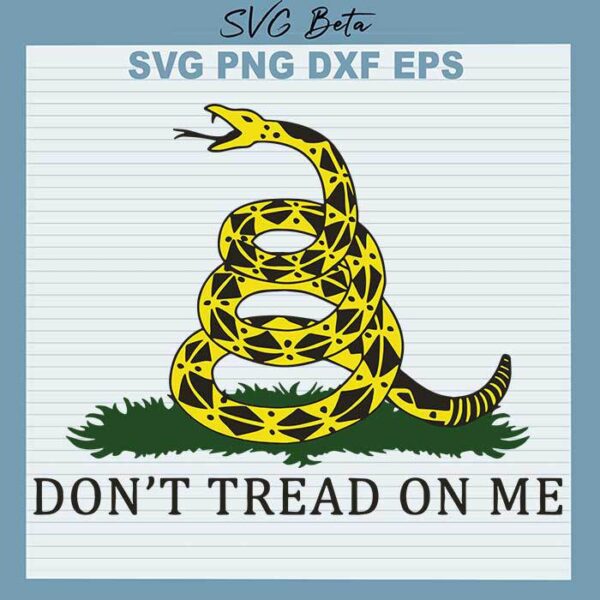 Don't tread on me svg