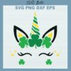 St Patrick Day Unicorn svg