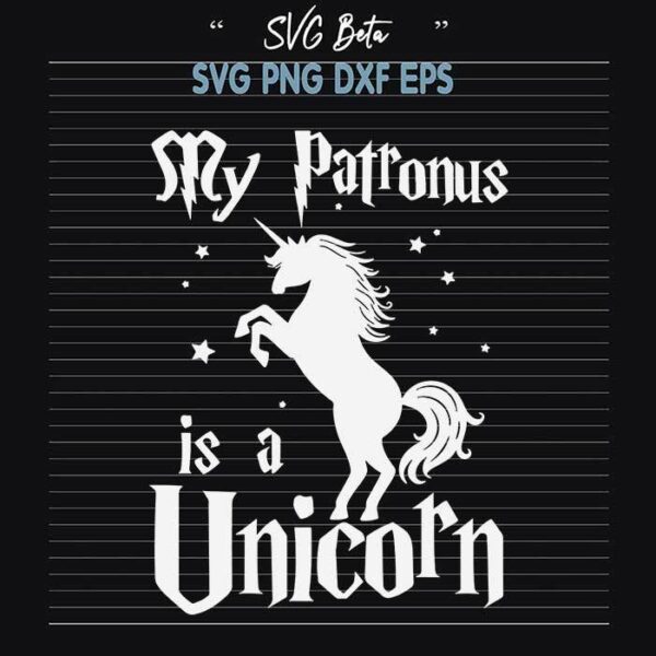 My patronus is a unicorn svg