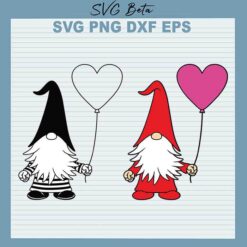 Gnome Valentine Day svg