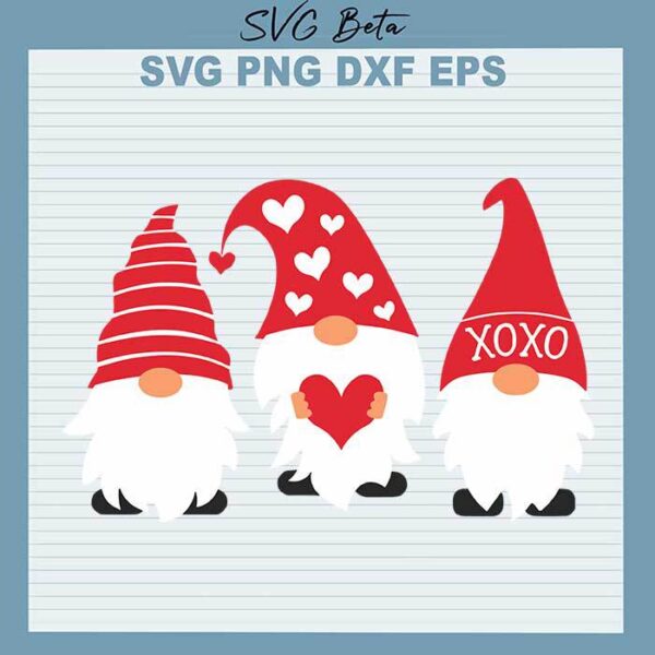 Valentine Gnome svg