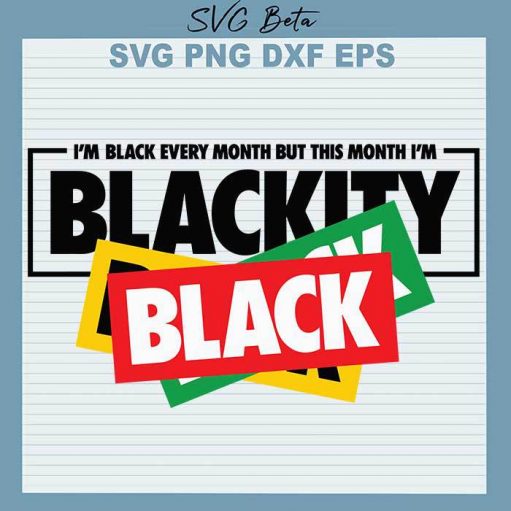 Blackity Black Black Svg