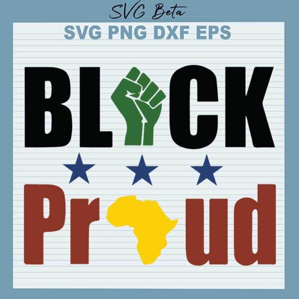 Black proud svg