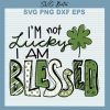 I'M Not Lucky I Am Blessed Svg
